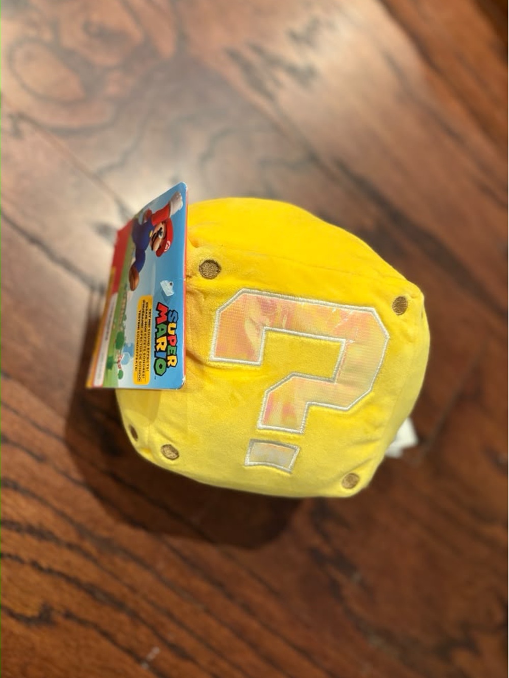 Super Mario Coin Box Plush with Sound, 5" Nintendo Toy